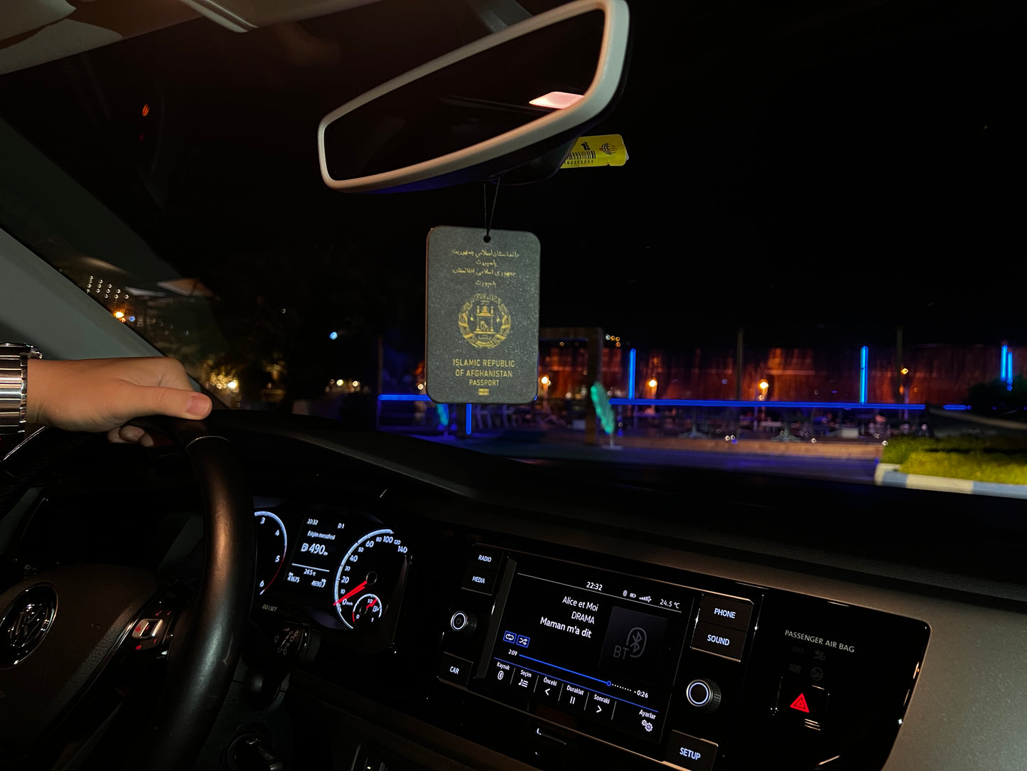 Dein Afghanistan Reisepass Duftbaum fürs Auto - Kocu
