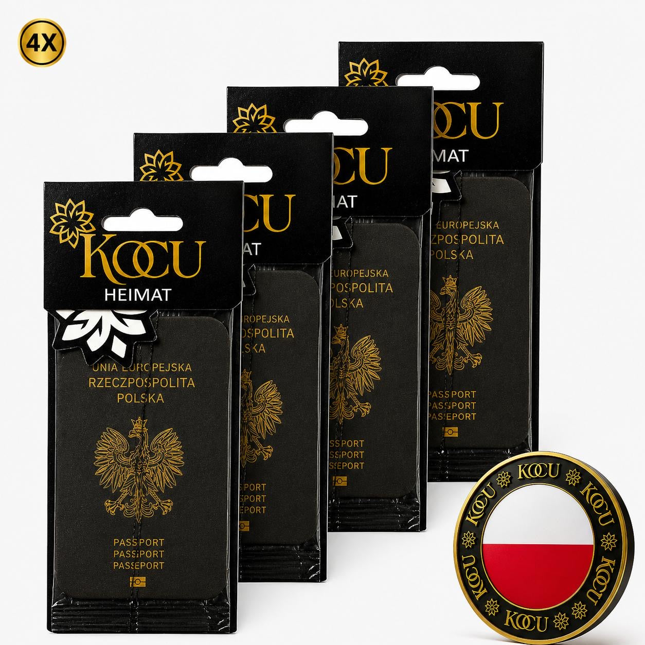 Duftbaum Polen -KOCU 4er Pack